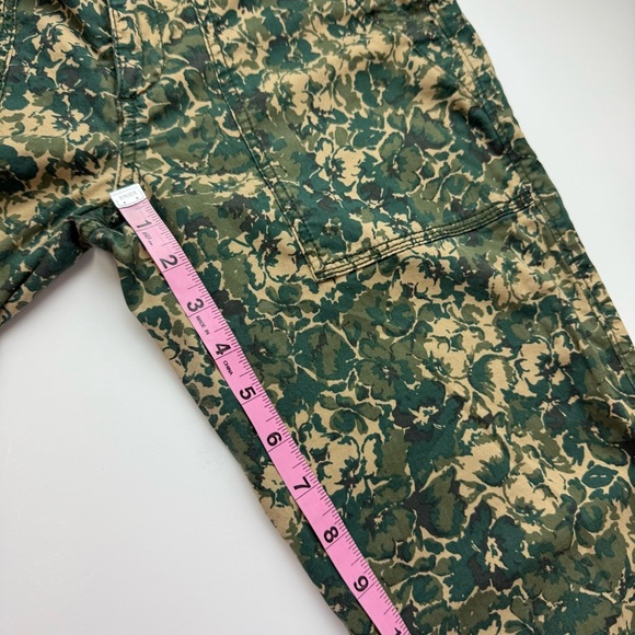 Hei Hei Pants Womens 27 Green Camo Floral Print Anthropologie Stretch Casual - Picture 11 of 12